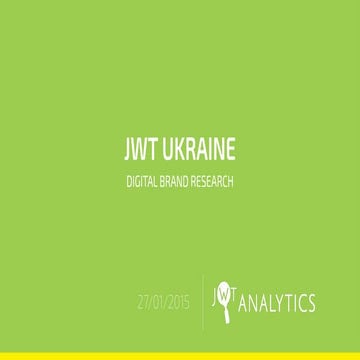 JWT Ukraine Analytics  