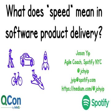 What does "speed" mean in software product delivery?