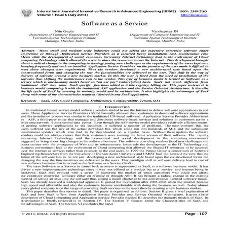 Software as a Service