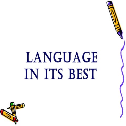 Language Habit Ppt