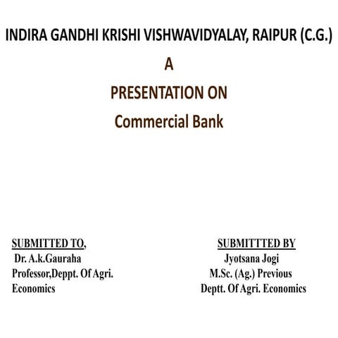 commercial banks