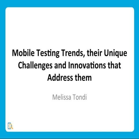 Mobile Testing Trends