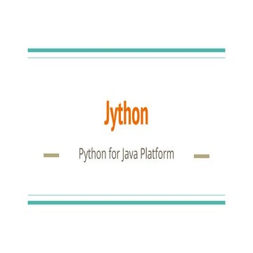 Jython | PPT