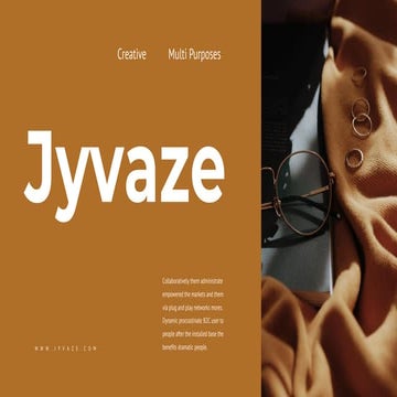 Jyvaze Presentation : Dark Color Version
