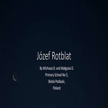 Józef Rotblat PPT