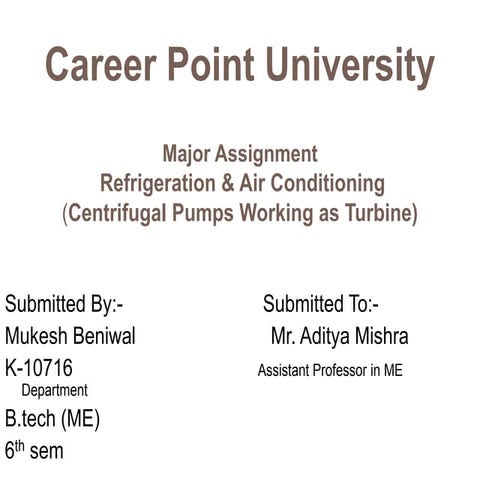 K 10716 mukesh beniwal (centrifugal pumps working as turbine)