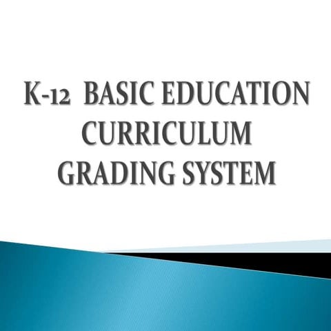 MS K-12 Grading System