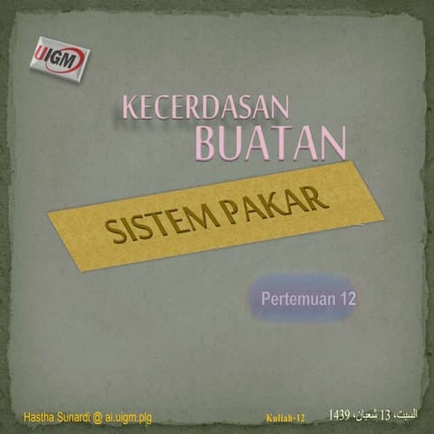 K 12  Sistem Pakar