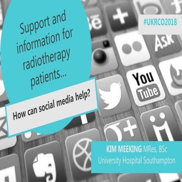 Support & information for radiotherapy patients: how can social media help?