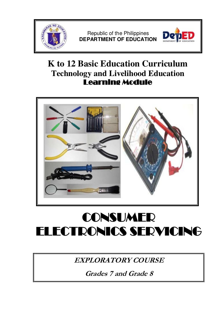 K to 12 electronics learning module