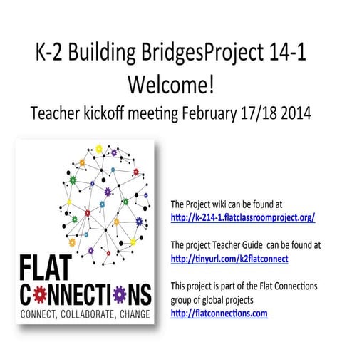 K-2 Building Bridges to Tomorrow 14-1 Kickoff