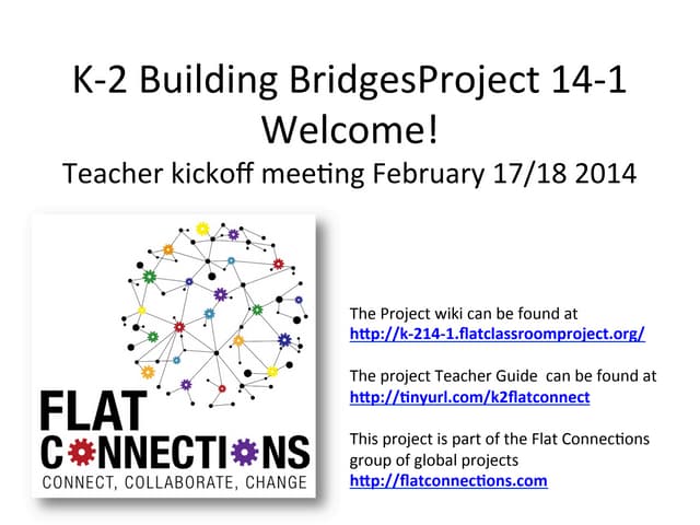 K-2 Building Bridges to Tomorrow 14-1 Kickoff
