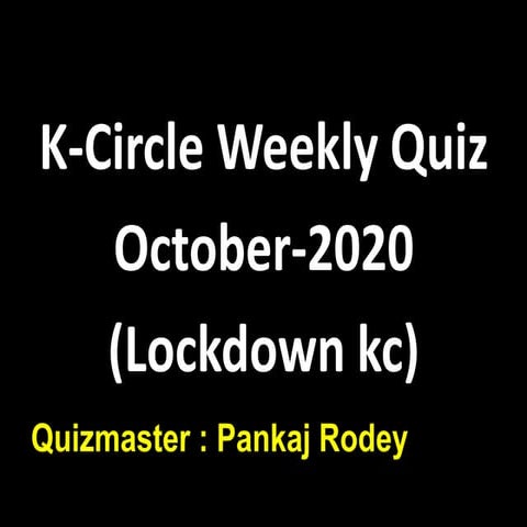 K circle weekly-october2020
