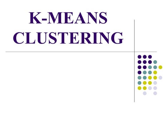 K Means Clustering in ML.pptx