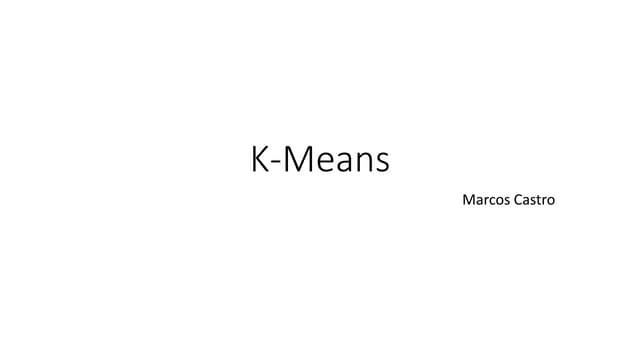 Agrupamento (clustering) - K-Means