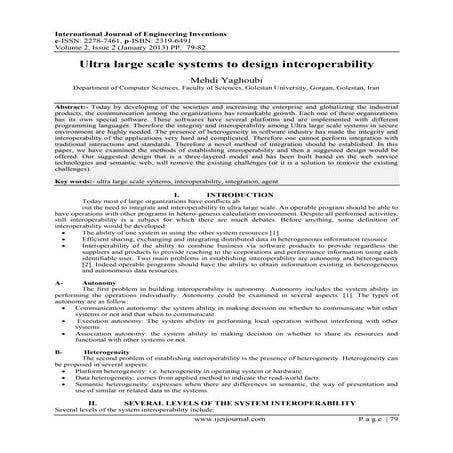 Ultra large scale systems to design interoperability