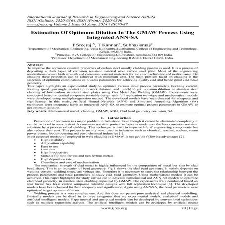 A review on Parametric Optimization of Submerged arc welding process | PDF
