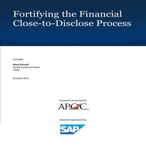 Fortifying-the-close-to-disclose-process