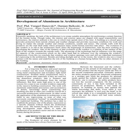 Development of Aluminum in Architecture