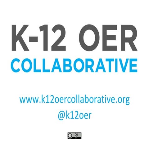 K12 OER Collaborative #oeglobal