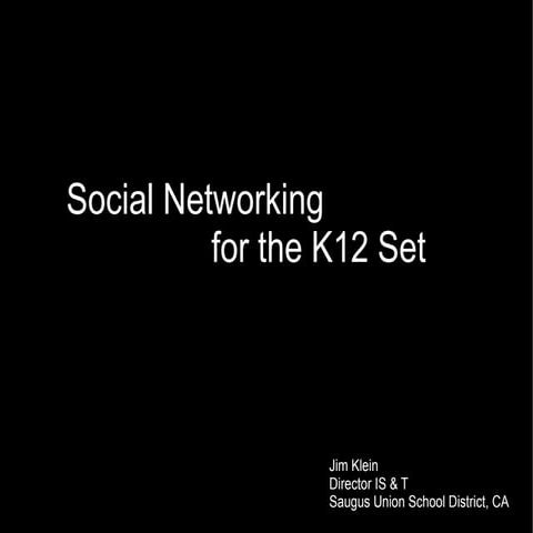 K12 Social Networking Harvard