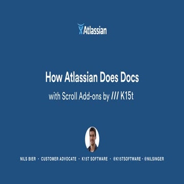 K15t - How Atlassian Does Docs
