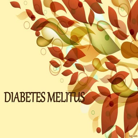 Diabetes melitus adalah suatu kumpulan gejala yang timbul pada seseorang yang disebabkan oleh karena adanya peningkatan kadar glukosa darah akibat penurunan sekresi insulin yang progresif.