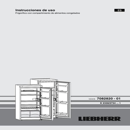 Nevera LIEBHERR K2330 | PDF