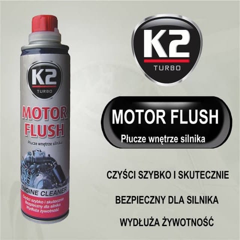 K2 Motor Flush plukacz silnika, czysci szybko i skutecznie, wydluza zywotnosc...
