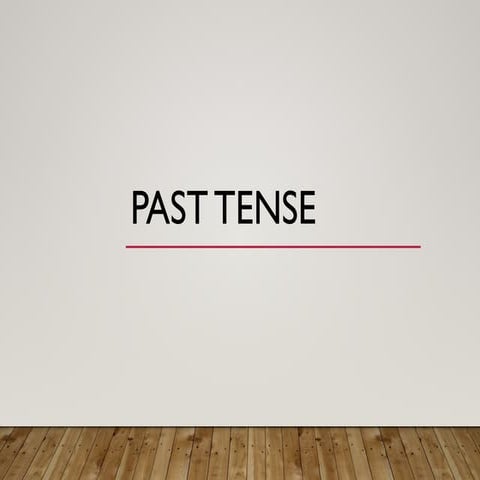 SIMPLE PAST TENSE POWER POINT BAHASA INGGRIS | PPTX