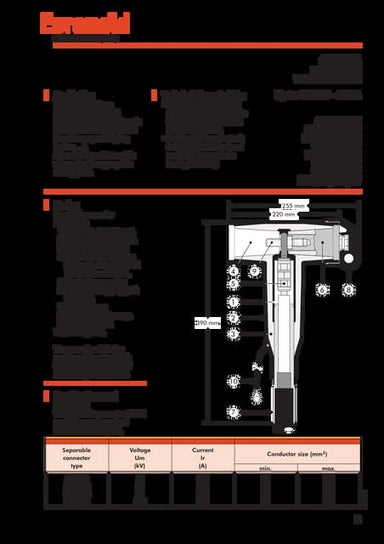 Nexans Euromold K400TB 630A 24kV Bolted Tee Connectors 35-300sqmm - Nexans Eu...