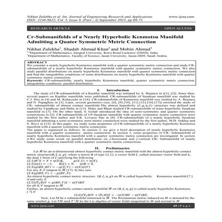 Cr-Submanifolds of a Nearly Hyperbolic Kenmotsu Manifold Admitting a Quater S...