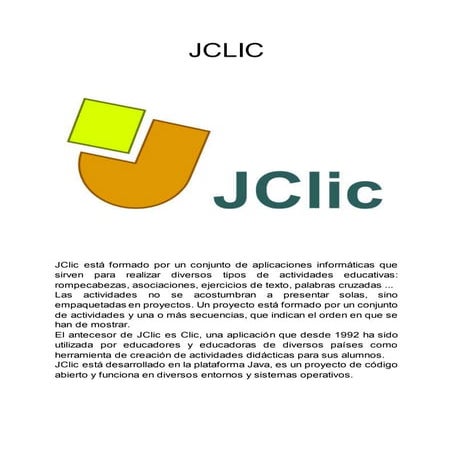 Jclic | PPT