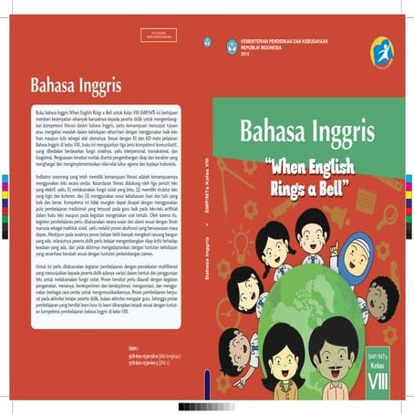 Buku bahasa Inggris kelas 8 "When English Rings a Bell" (untuk siswa) kur.2013