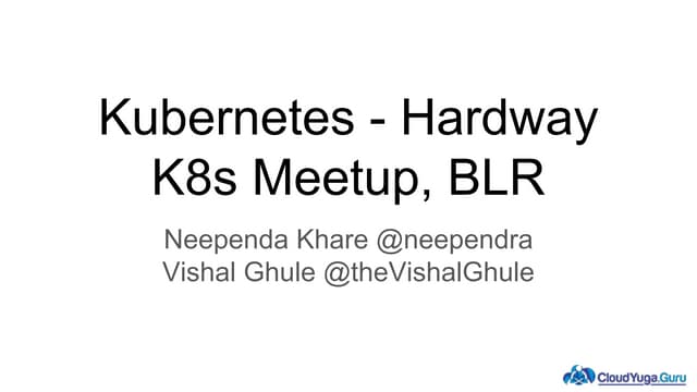 K8s hard-way on DigitalOcean