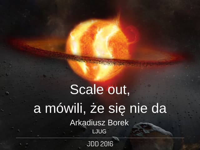 Scale out, with Kubernetes (k8s)