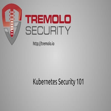 Introduction to Kubernetes Security