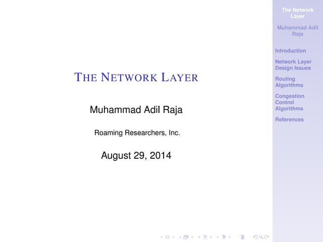 The Network Layer