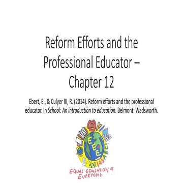 Reform efforts and the professional educator –