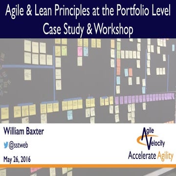 Agile & Lean Principles At The Portfolio Level - Keep Austin Agile 2016