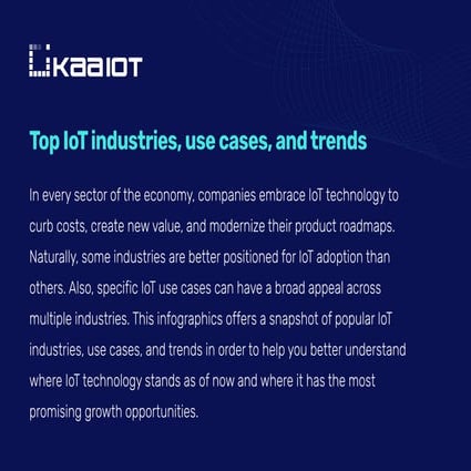 Top IoT industries, use cases, and trends