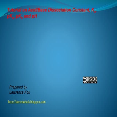 IB Chemistry on Acid Base Dissociation Constant and Ionic Product Water