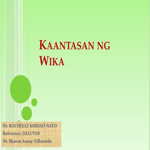 Kaantasan ng wika