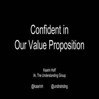 Information Architecture: Value Pro...