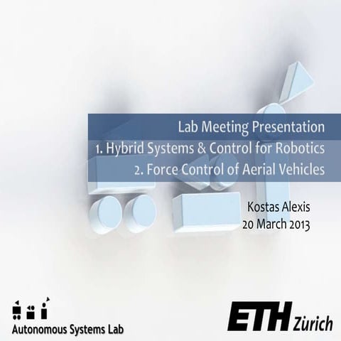 ASL Lab Meeting Presentation 20/3/2013