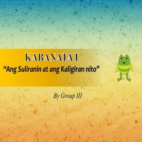 Kabanata 1 sa pananaliksik (suliranin at kaligiran)