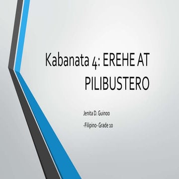 Kabanata 4 erehe at pilibustero