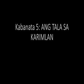 Kabanata 5 noli