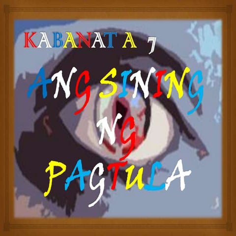 Kabanata 7 - sining sa pagtula
