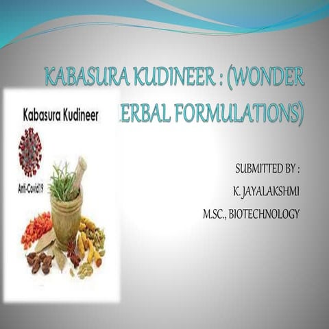 "Kabasura kudineer"